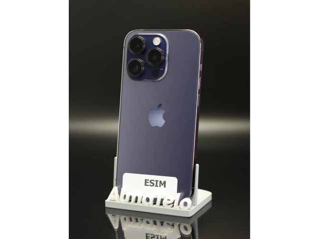 Apple iPhone 14 Pro 128 GB Deep Purple 100% akku - 12 HÓ GARANCIA