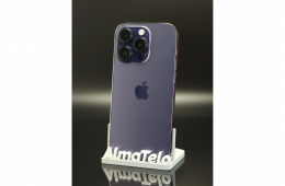 Apple iPhone 14 Pro 128 GB Deep Purple 100% akku - 12 HÓ GARANCIA