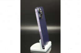 Apple iPhone 14 Pro 128 GB Deep Purple 100% akku - 12 HÓ GARANCIA