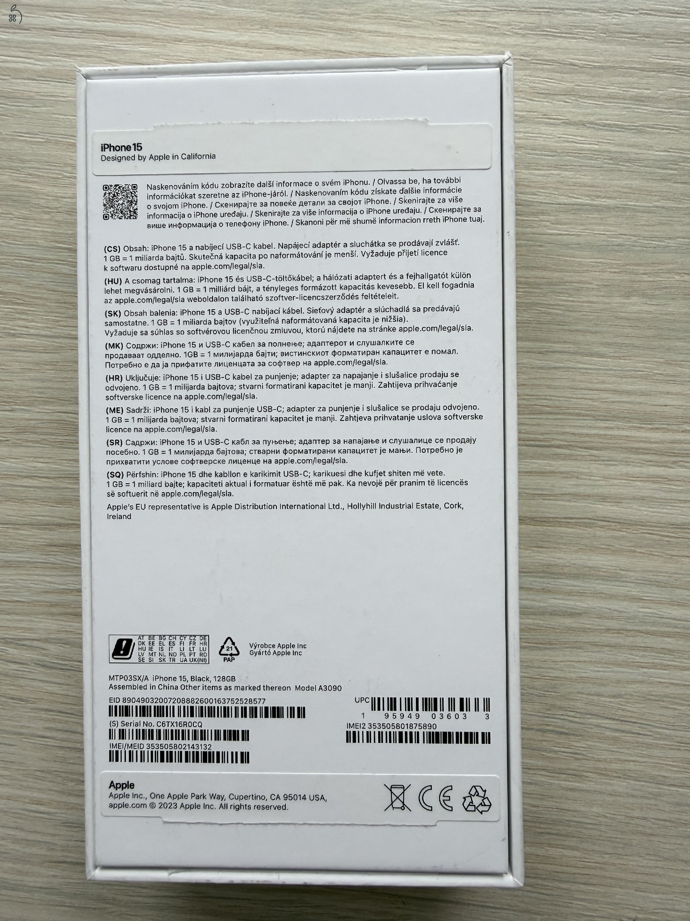 iPhone 15 128GB