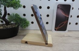Apple iPhone 16 Pro Max Desert Titanium Titán dizájn, Pro kamera 256 GB Használt, karcmentes 100% akku (22 ciklus) Garancia 2026. 06. 19-ig