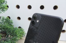 Apple iPhone 11 – Black – 6,1” Liquid Retina, A13 Bionic, duál kamera – 64 GB – Használt, megkímélt – 100% ÚJ akku – Face ID nem működik – Garancia 3 hónap