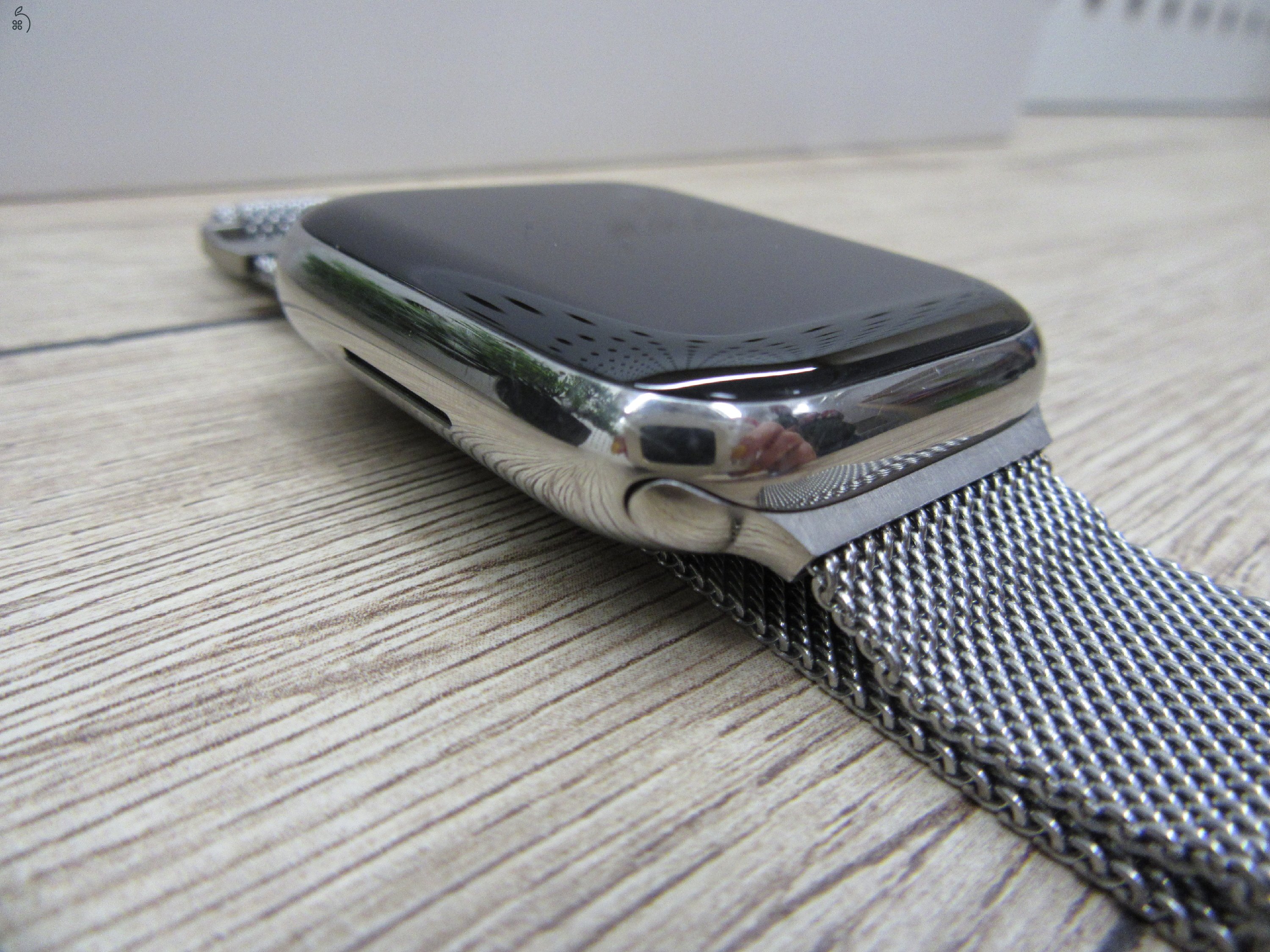 Apple Watch Series 7 – 45 mm Stainless Steel – Always-On Retina, EKG, Cellular – Használt, megkímélt – 77% akku – Garancia 3 hónap