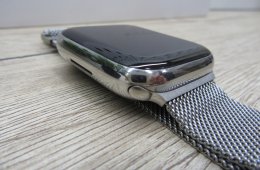 Apple Watch Series 7 – 45 mm Stainless Steel – Always-On Retina, EKG, Cellular – Használt, megkímélt – 77% akku – Garancia 3 hónap