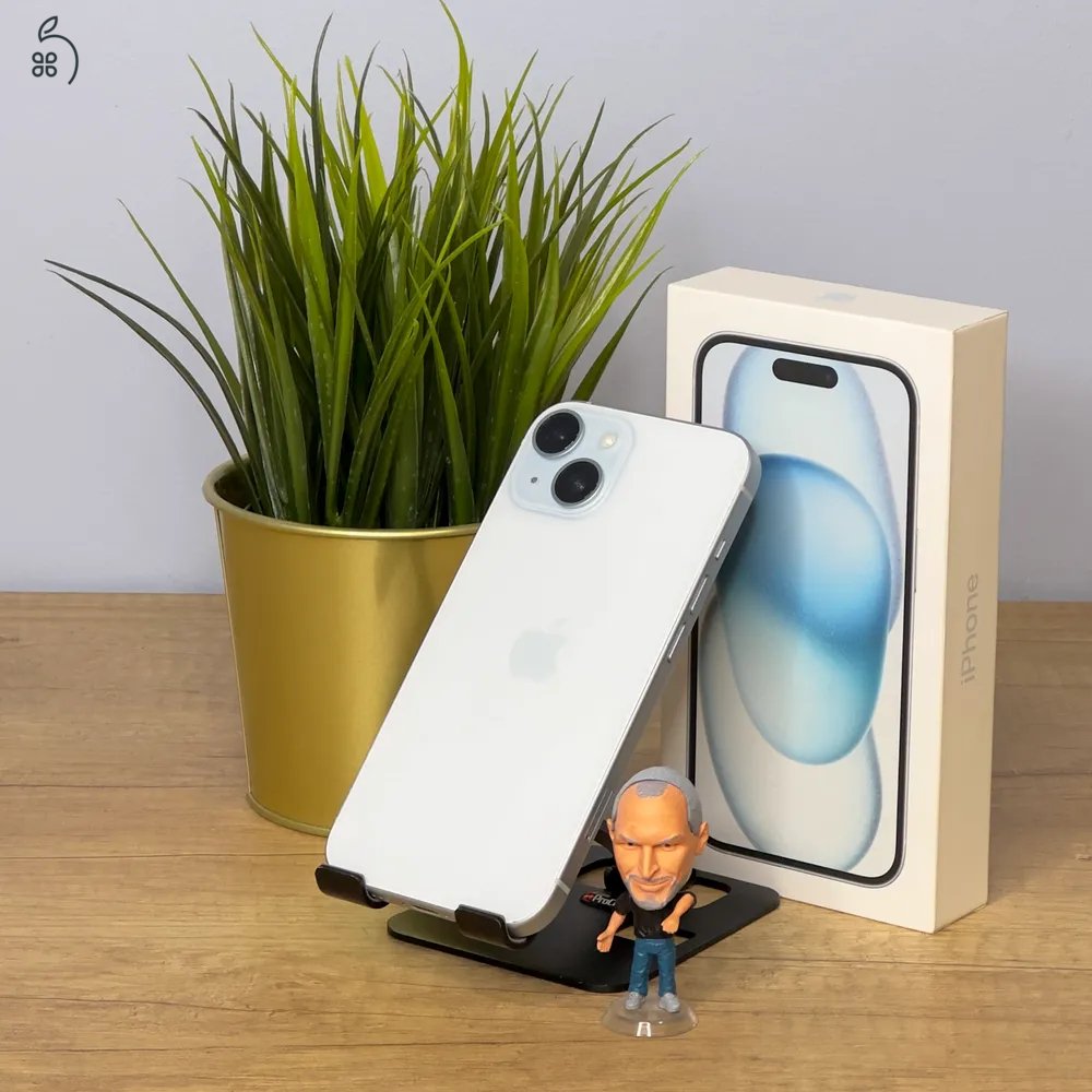 MacSzerez.com - iPhone 15 Plus / 128GB / Kék szín / Garancia! 