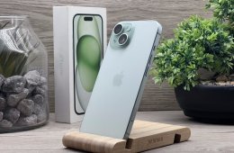 Hibátlan iPhone 15 Green 128GB 2 ÉV Garanciával Számlával 92% Akksi