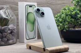 Hibátlan iPhone 15 Green 128GB 2 ÉV Garanciával Számlával 92% Akksi