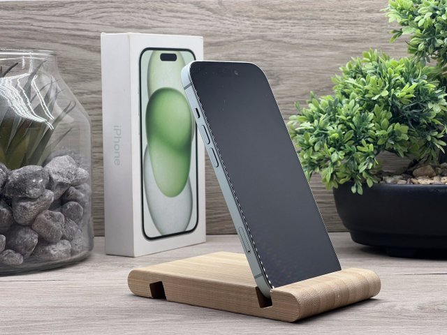 Hibátlan iPhone 15 Green 128GB 2 ÉV Garanciával Számlával 92% Akksi