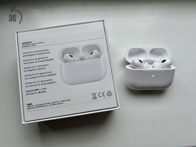 AirPods Pro 2 (Lightning) + ajándék Nudient tok (zöld)