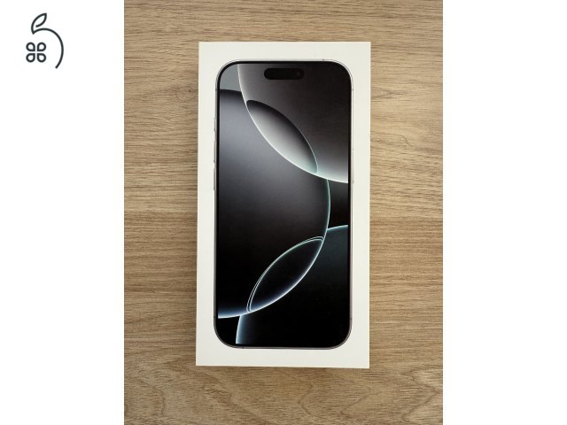 iPhone 16 Pro (256GB, fehér titán, 200.000 Ft OFF)