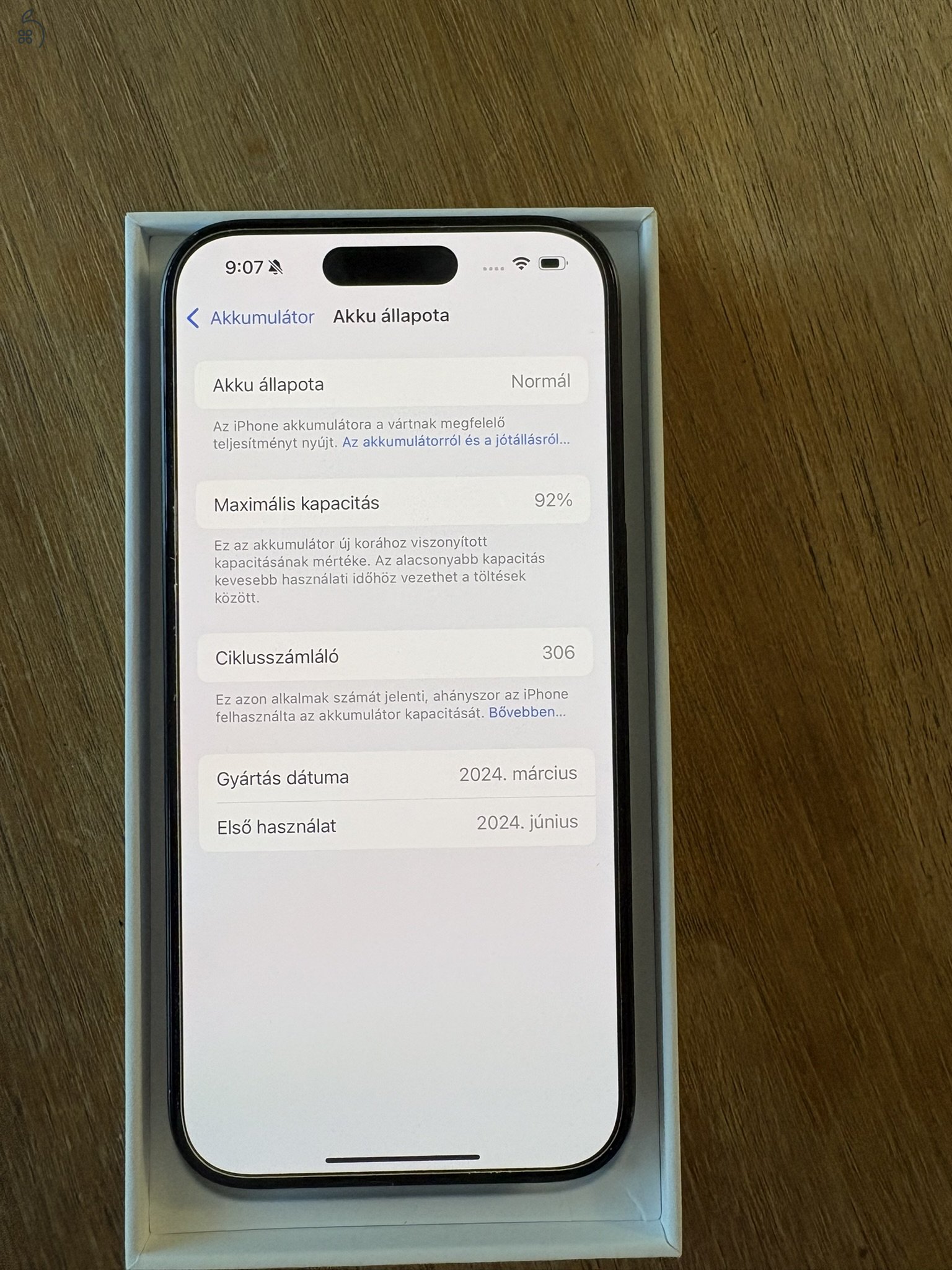 Iphone 15 Pro, 128 GB