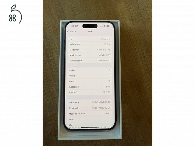 Iphone 15 Pro, 128 GB
