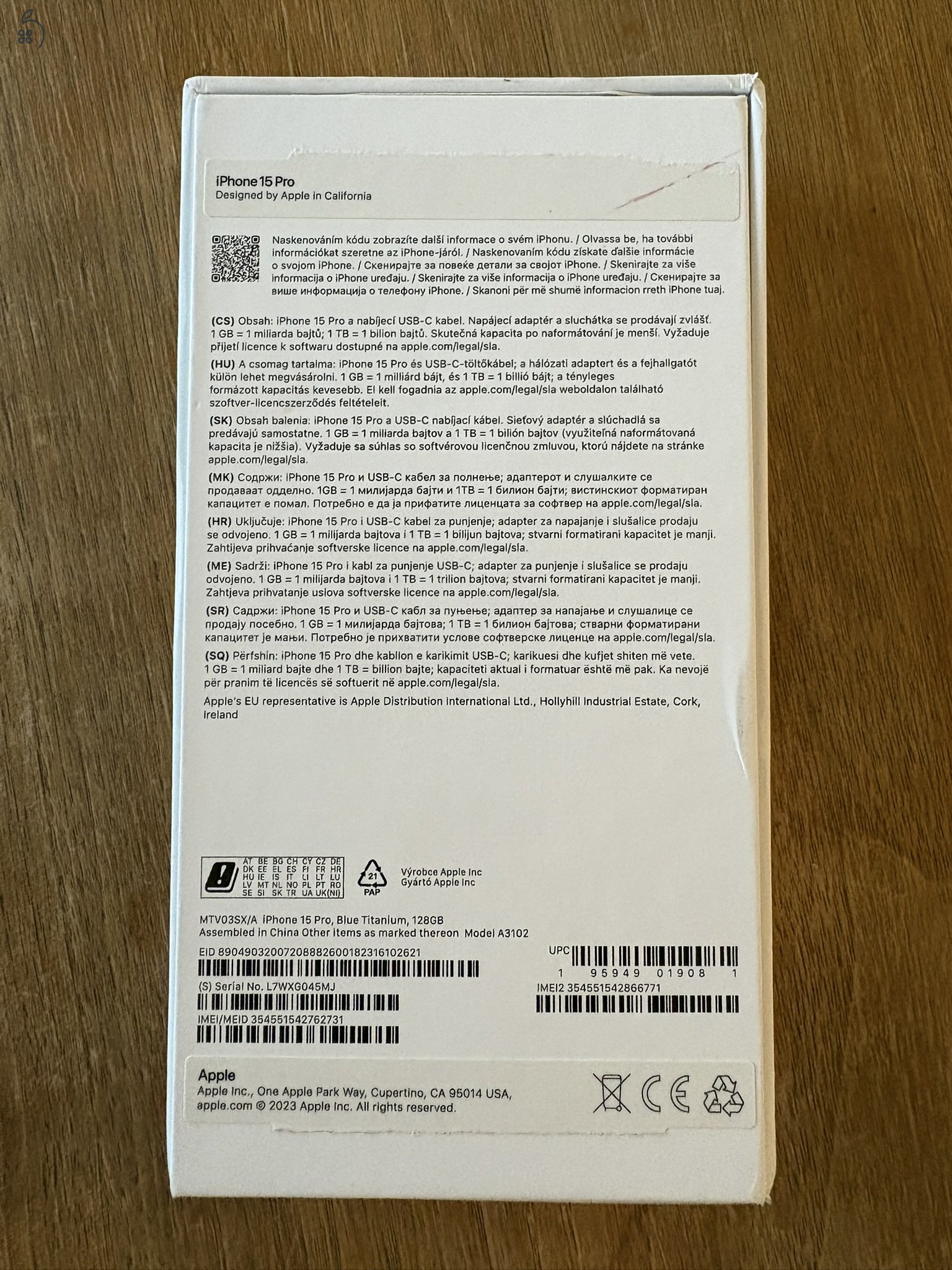 Iphone 15 Pro, 128 GB