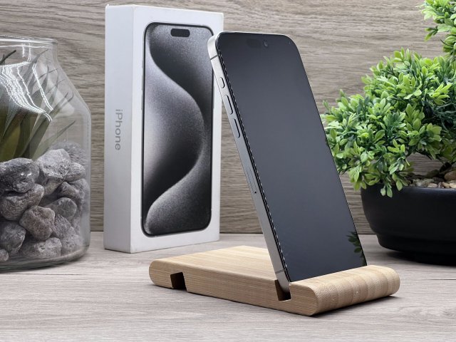 Hibátlan iPhone 15 Pro Max White Titanium 256GB 2 ÉV Garanciával Számlával 92% Akksi