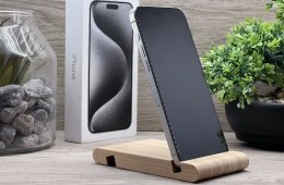 Hibátlan iPhone 15 Pro Max White Titanium 256GB 2 ÉV Garanciával Számlával 92% Akksi