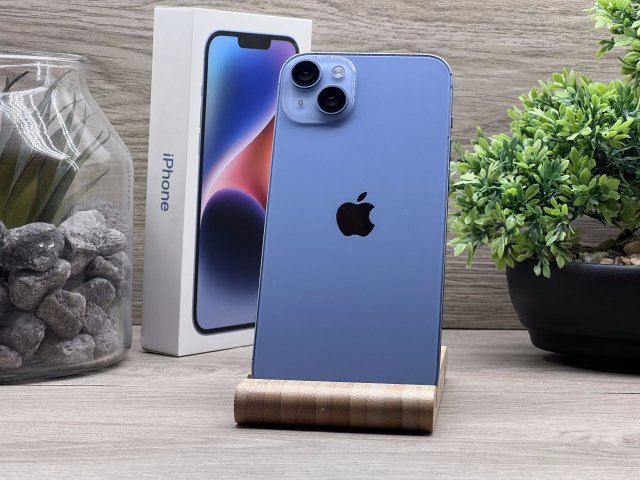 Hibátlan iPhone 14 Plus Blue 128GB 2 ÉV Garanciával Számlával 92% Akksi