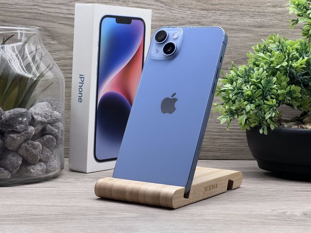 Hibátlan iPhone 14 Plus Blue 128GB 2 ÉV Garanciával Számlával 92% Akksi