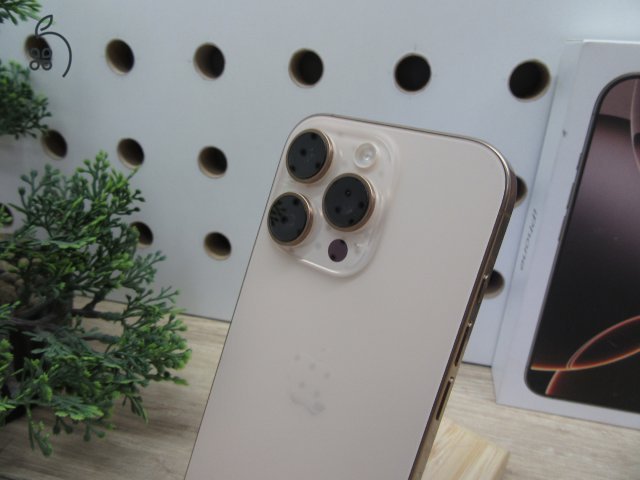 - Desert Titanium  - 128 Gb  - SN: G6LG6WM56X  - 100%-os akku  - 2026. 07. 08.-ig garanciás