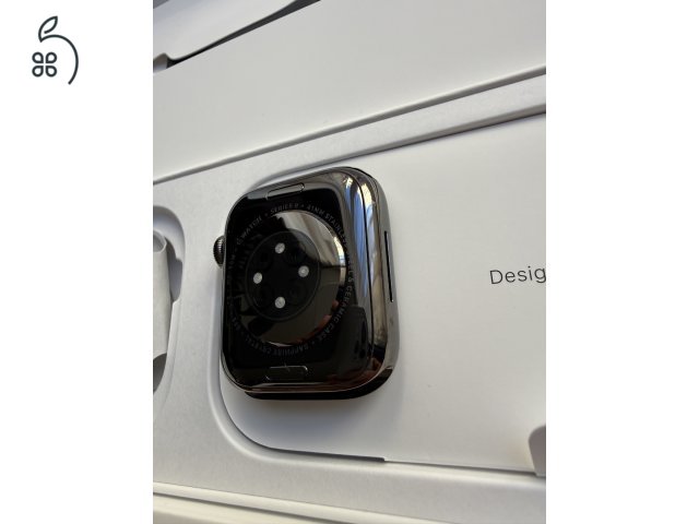 Apple Watch 9 41 mm GPS+Cellular, Graphite acél tok, új, aktiválatlan készülék.