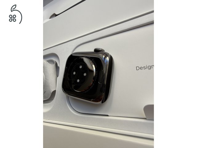 Apple Watch 9 41 mm GPS+Cellular, Graphite acél tok, új, aktiválatlan készülék.