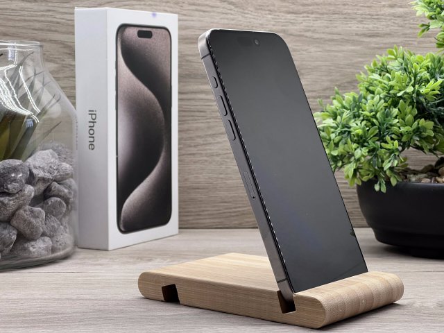 Hibátlan iPhone 15 Pro Max Natural Titanium 256GB 2 ÉV Garanciával Számlával 92% Akksi