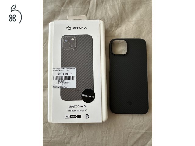 Pitaka MagEZ Case 3 Iphone 14-re. 6,1 colos sima, alap változatra. Tökéletes, újszerű állapotban. Átvehető Budapest III. ker. Békásmegyeren.