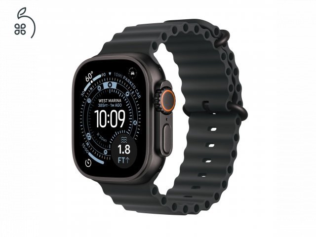 Apple Watch Ultra 3 GPS + Cellular 49mm Black Titanium Case with Black Ocean Band
