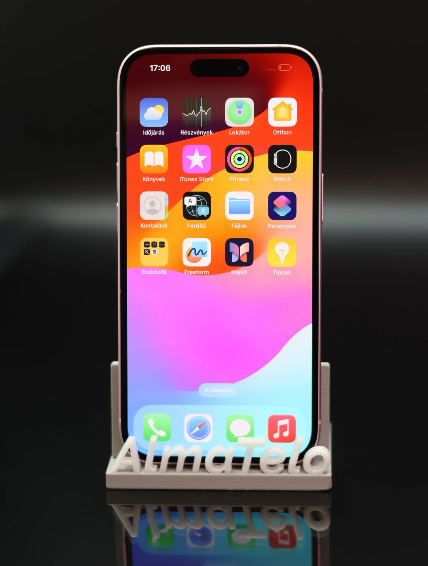 Apple iPhone 15 128 GB Pink 100% akku - 12 HÓ GARANCIA