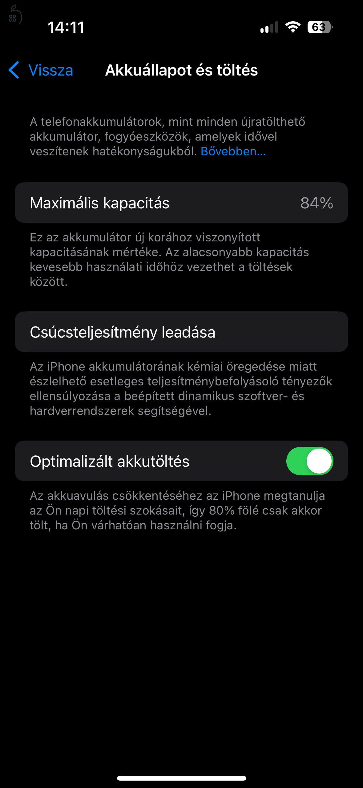 Apple iPhone 14pro 128GB asztroszürke