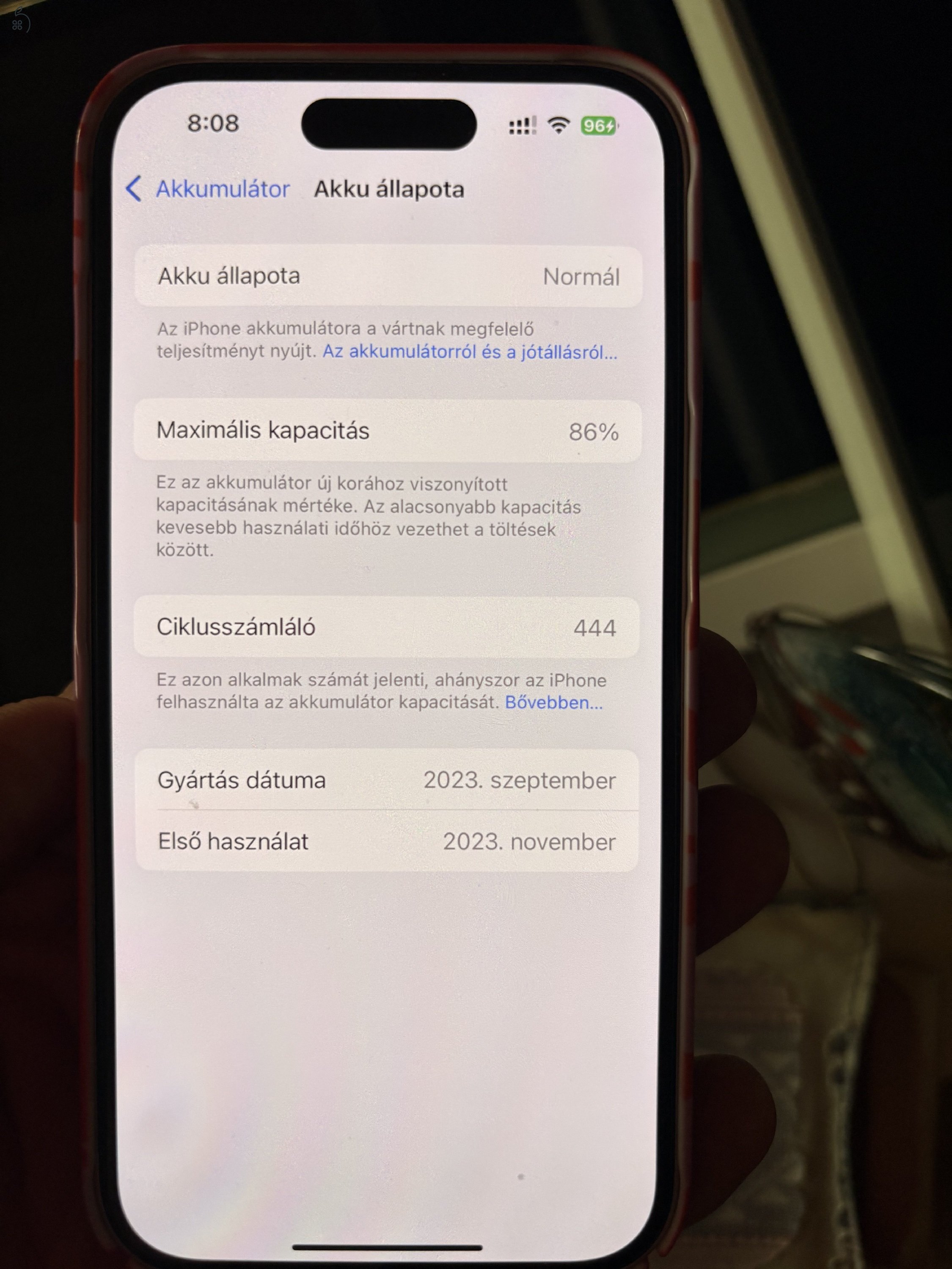 Iphone 15 pink 128gb