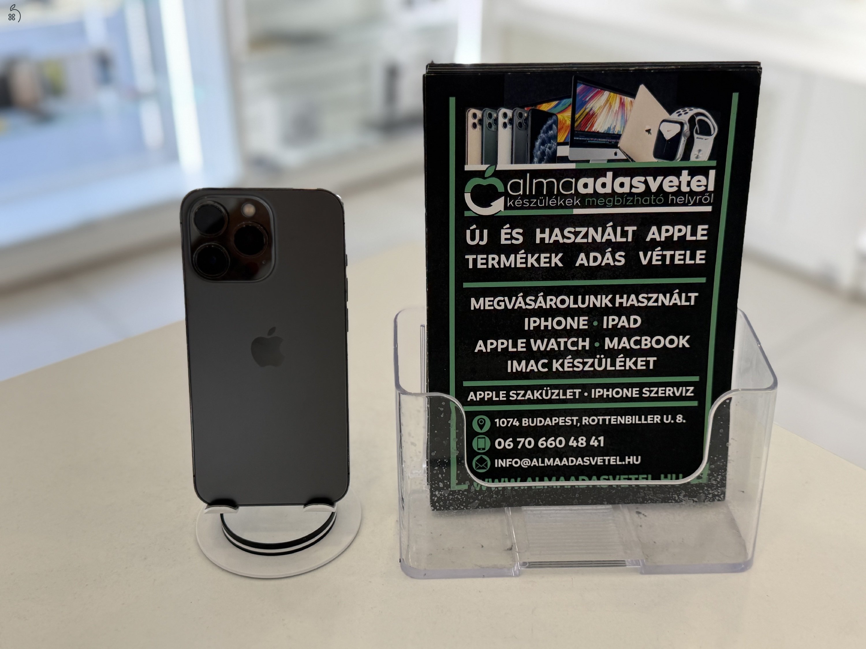 iPhone 13 Pro 128GB Független Használt/1-3 hónap gar./Akku 89%/90e