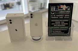 iPhone 11 128GB Független Újszerű/1-3 hónap gar./Akku 100%/p4465