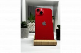  iPhone 14 128GB Piros, Független - Garancia, Számla 