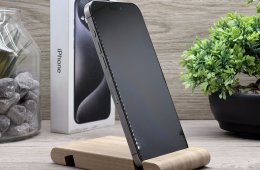 Hibátlan iPhone 15 Pro Max Natural Titanium 256GB 2 ÉV Garanciával Számlával 92% Akksi