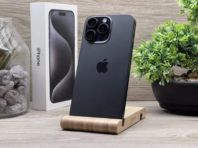 Hibátlan iPhone 15 Pro Max Natural Titanium 256GB 2 ÉV Garanciával Számlával 92% Akksi