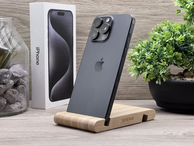 Hibátlan iPhone 15 Pro Max Natural Titanium 256GB 2 ÉV Garanciával Számlával 92% Akksi