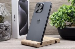Hibátlan iPhone 15 Pro Max Natural Titanium 256GB 2 ÉV Garanciával Számlával 92% Akksi