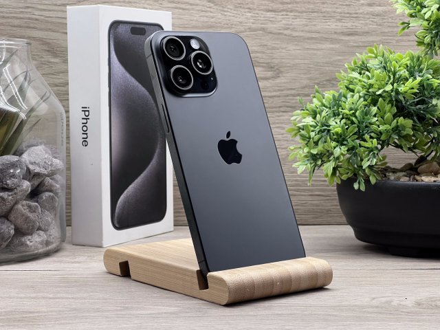 Hibátlan iPhone 15 Pro Max Natural Titanium 256GB 2 ÉV Garanciával Számlával 92% Akksi