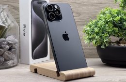 Hibátlan iPhone 15 Pro Max Natural Titanium 256GB 2 ÉV Garanciával Számlával 92% Akksi