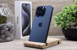 Hibátlan iPhone 15 Pro Blue Titanium 128GB 2 ÉV Garanciával Számlával 92% Akksi
