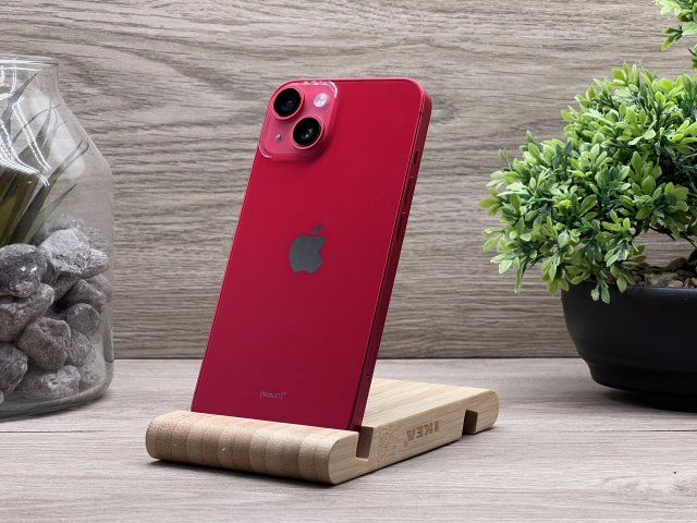 Hibátlan iPhone 14 Red 128GB 2 ÉV Garanciával Számlával 93% Akksi