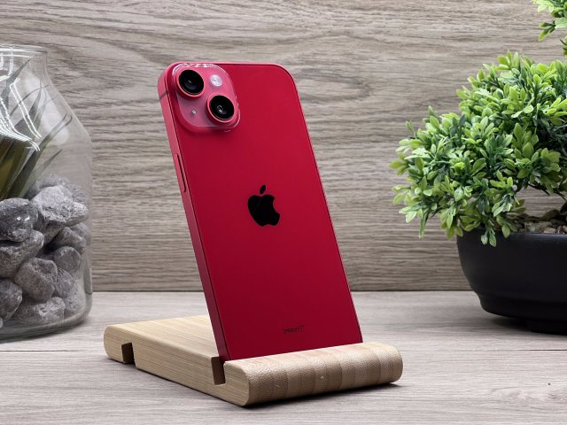 Hibátlan iPhone 14 Red 128GB 2 ÉV Garanciával Számlával 93% Akksi