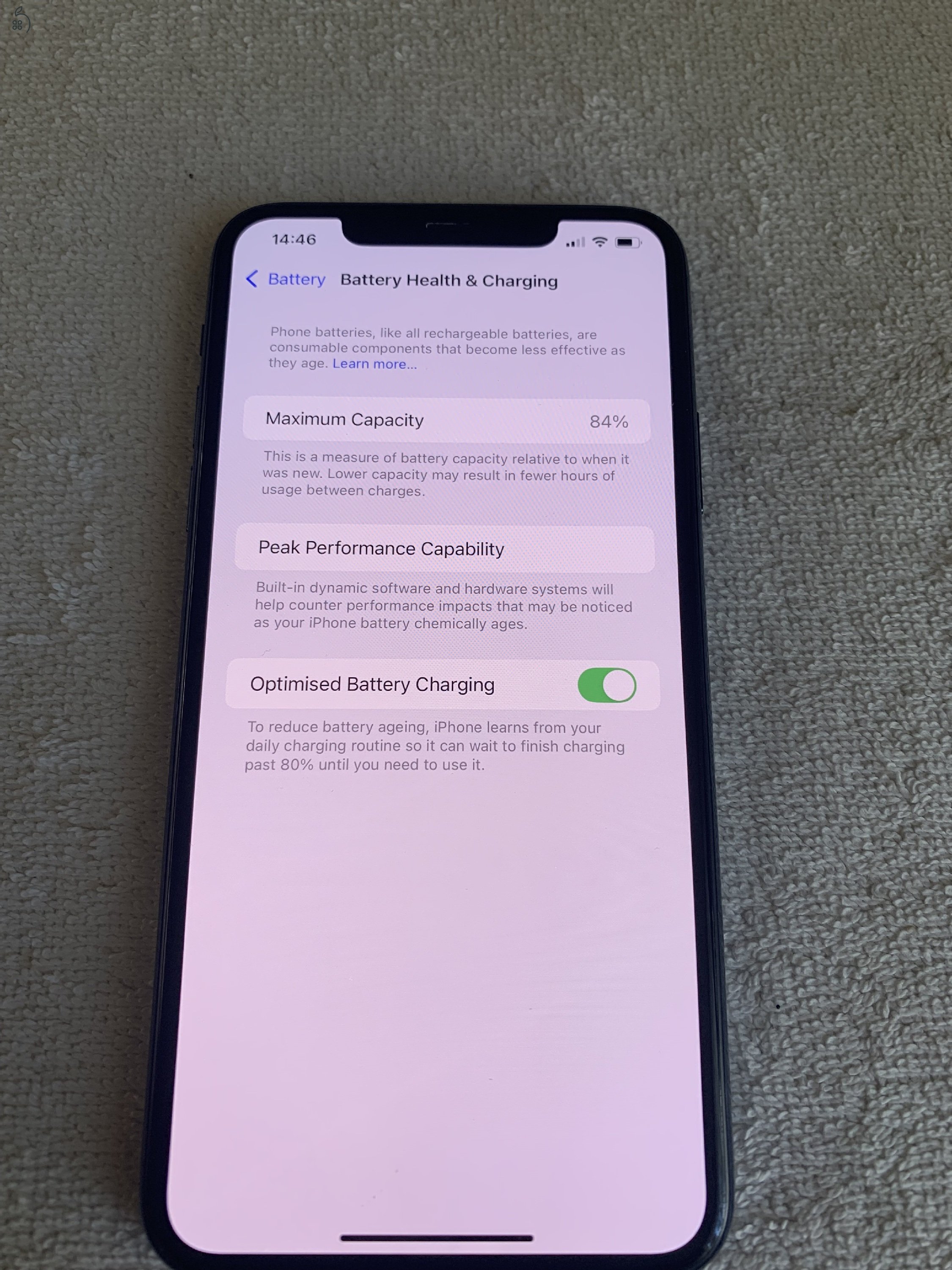 IPHONE 11 Pro max 256GB 84% gyári !!