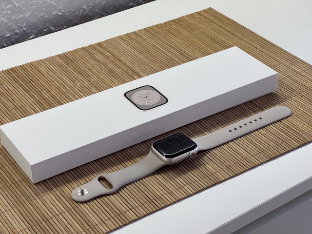 Apple Watch Series 8 Star Light 41mm 2 ÉV Garanciával Számlával