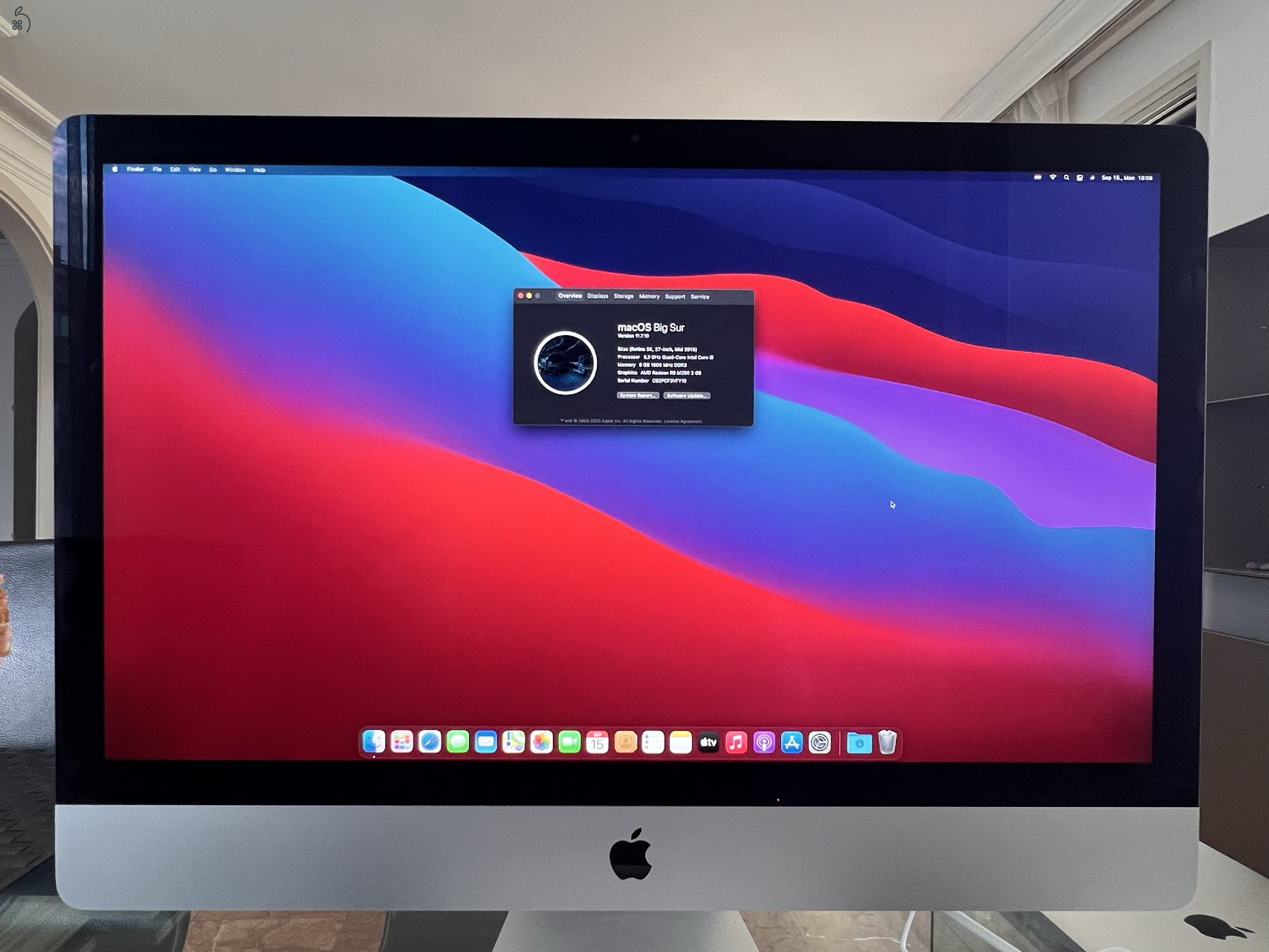 Apple iMac 27 hüvelykes Retina 5K (Mid 2015)