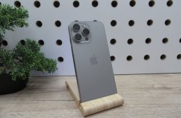 Apple iPhone 16 Pro Max – Natural Titanium – Titán dizájn, Pro kamera – 256 GB – Használt, szép állapot – 100% akku (175 ciklus) – Garancia 2026. 03. 10-ig