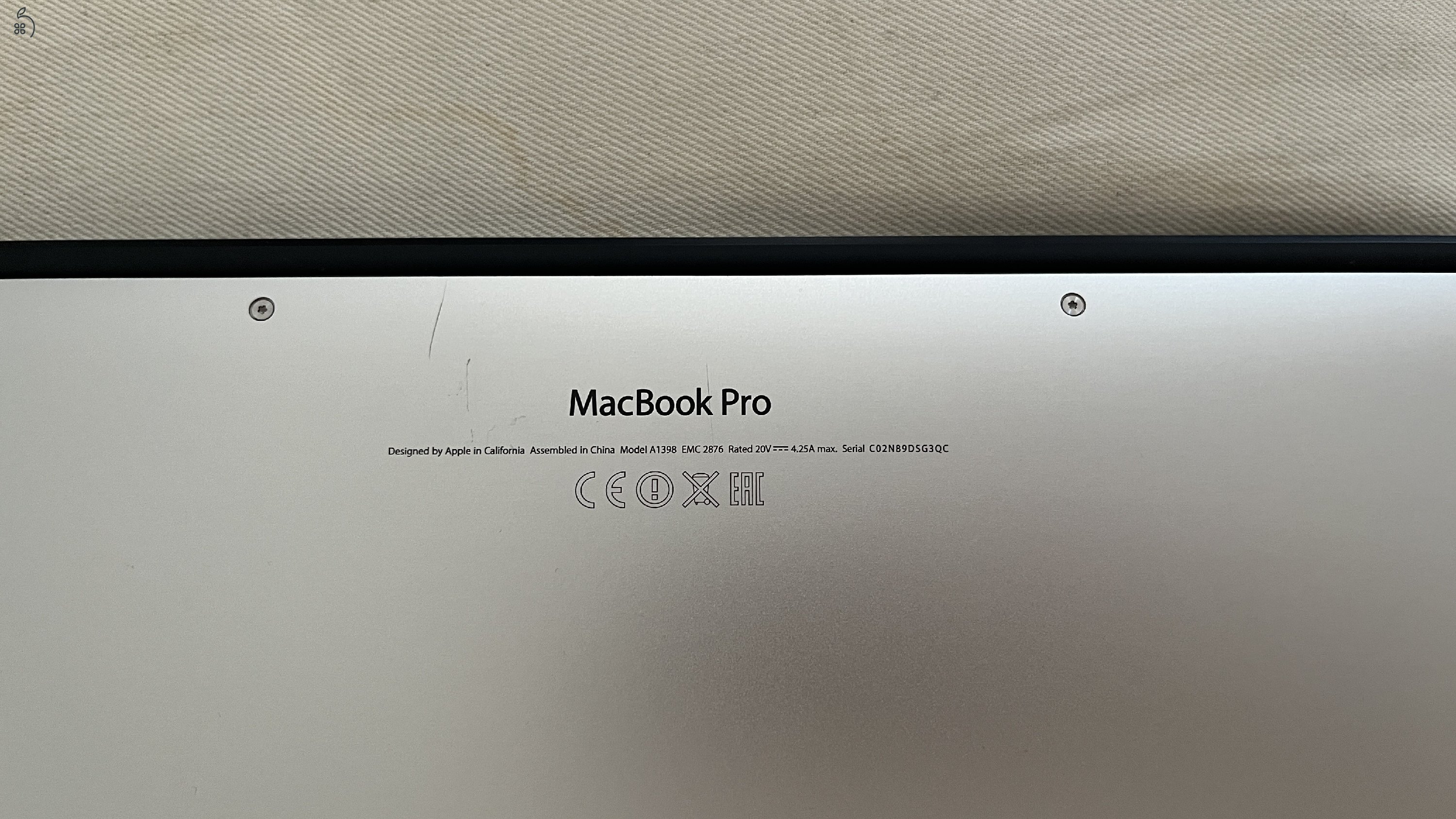 MacBook Pro i7, 2014, 16GB RAM, 256GB SSD
