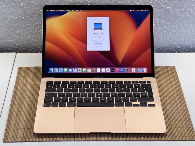 Hibátlan MacBook Air 2020 13″Gold  M1 8GB 256GB 2 ÉV Garanciával Számlával