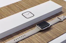 Hibátlan Apple Watch Series 8 Starlight 45mm 2 ÉV Garanciával Számlával
