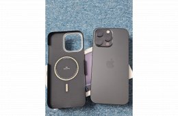 Phone 16 Pro Max 256GB Fekete Titán Újszerű állapot 3 év garancia!